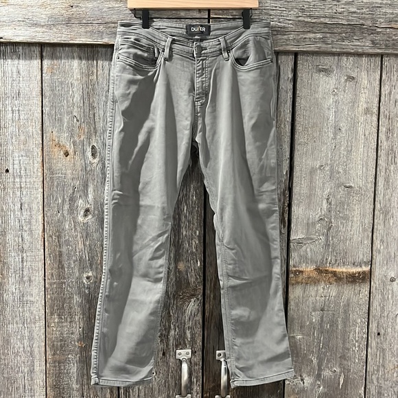 DU/ER N2X Relaxed Fit Soft Stretch Odor Sweat Resistant Gray Chino Pants 32x28 - Picture 2 of 9